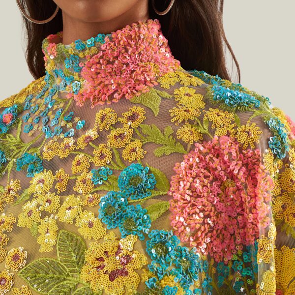 Taller Marmo Graham Kaftan In Multicolor - Dresses - Italian Luxury Evening Wear at Coveti