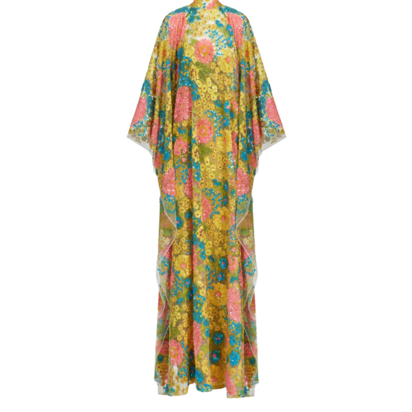 Taller Marmo Grand Graham Kaftan In Multicolor - Dresses - Italian Luxury Evening Wear at Coveti