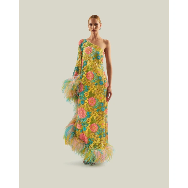 Taller Marmo Marie-Helene Dress In Multicolor, view 2