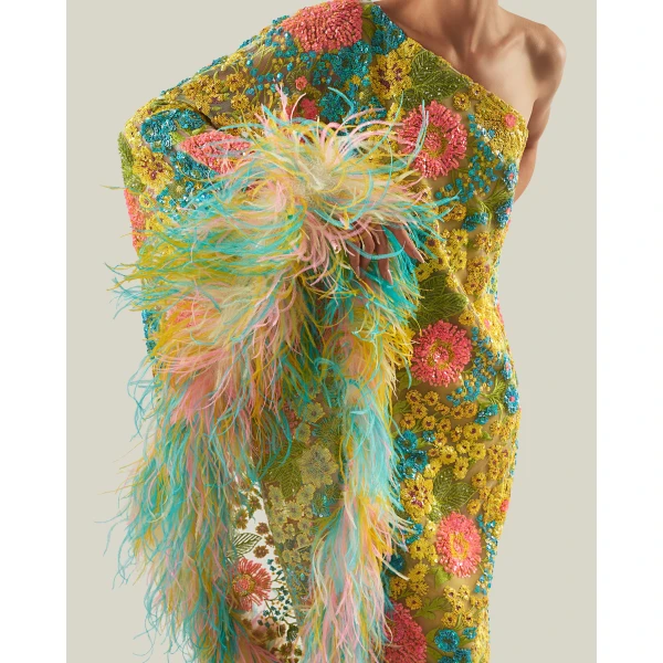 Taller Marmo Marie-Helene Dress In Multicolor, view 5