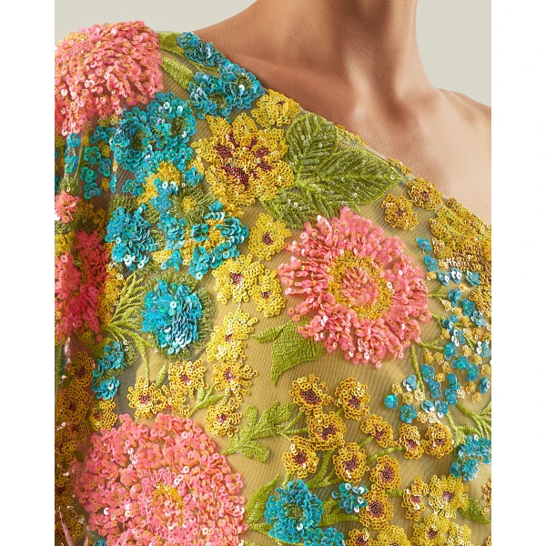 Taller Marmo Marie-Helene Dress In Multicolor, view 6