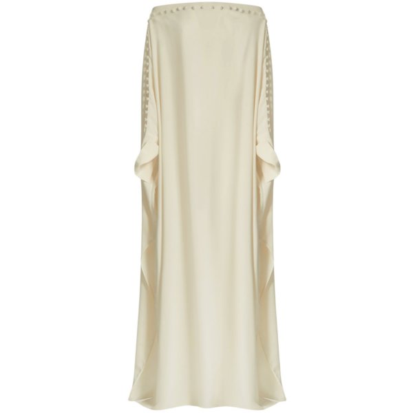 Taller Marmo Mila Kaftan In Latte - Dresses - Italian Luxury Evening Wear at Coveti