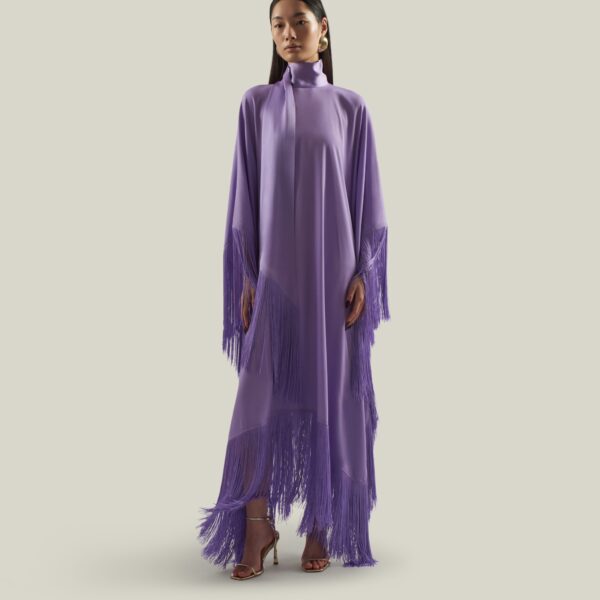 Taller Marmo Mrs Ross Kaftan In Lavender - Dresses - Italian Luxury Evening Wear at Coveti