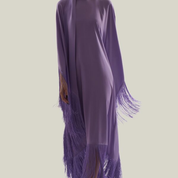 Taller Marmo Mrs Ross Kaftan In Lavender - Dresses - Italian Luxury Evening Wear at Coveti