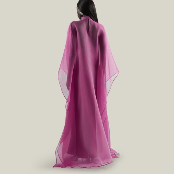 Taller Marmo Sphinx Kaftan In Pomegranate - Dresses - Italian Luxury Evening Wear at Coveti