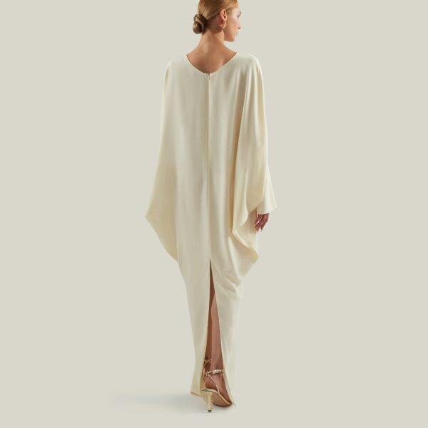 Taller Marmo Truman Kaftan In Latte - Dresses - Italian Luxury Evening Wear at Coveti