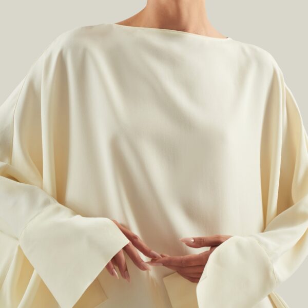 Taller Marmo Truman Kaftan In Latte - Dresses - Italian Luxury Evening Wear at Coveti