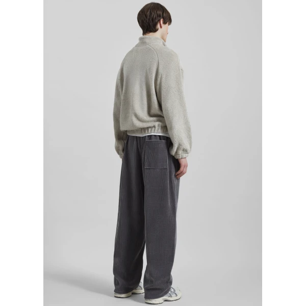 The Frankie Shop Amomento Fluffy Oversized Half Neck Pullover – Grey Top, view 9