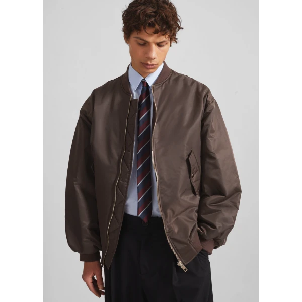 The Frankie Shop Astra Bomber Jacket – Brown, view 6