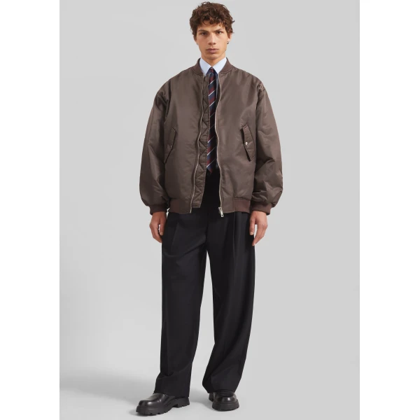 The Frankie Shop Astra Bomber Jacket – Brown, view 9