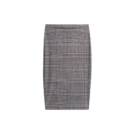 The Frankie Shop Aurora Sheer Mesh Skirt - Beige Glen Plaid - Oversized Minimalist Skirts in Beige - Shop at Coveti