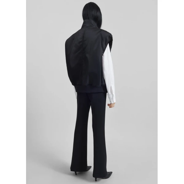The Frankie Shop Aysen Sleeveless Bomber Jacket – Black, view 7