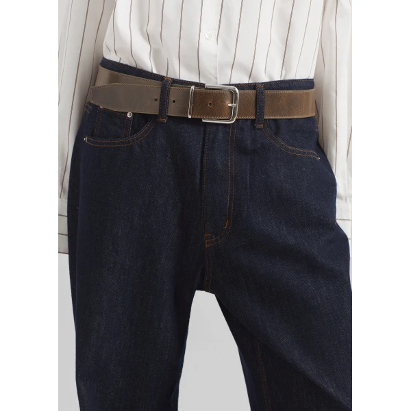 The Frankie Shop Belden Straight Leg Jeans – Dark Wash, view 5