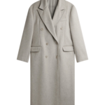 The Frankie Shop Bellace Wool Coat - Taupe - Oversized Minimalist Coats in Brown - Shop at Coveti