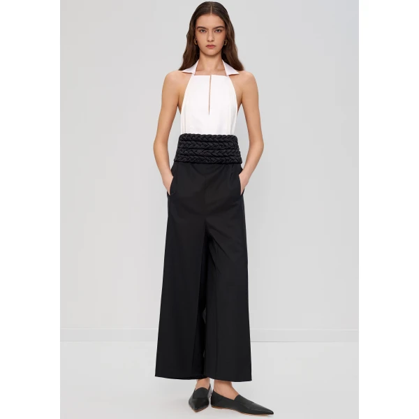The Frankie Shop Bevza Manishka Bodysuit – Ivory, view 3