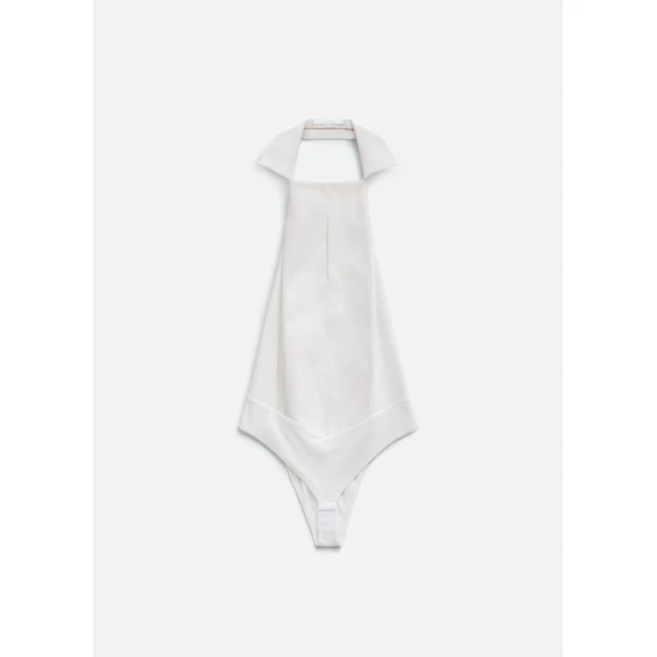 The Frankie Shop Bevza Manishka Bodysuit – Ivory, view 4