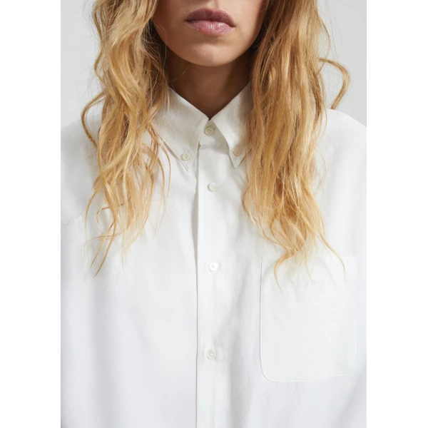 The Frankie Shop Bijnor Oxford Shirt – White, view 6