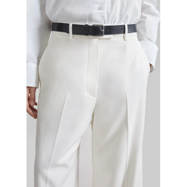 The Frankie Shop Brickell Trousers – Ivory, view 4