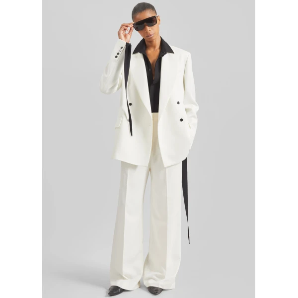 The Frankie Shop Brickell Trousers – Ivory, view 5