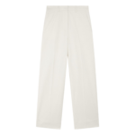 The Frankie Shop Brickell Trousers - Ivory - Oversized Minimalist Pants in Ivory - Shop at Coveti