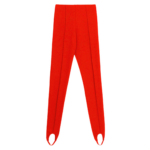 The Frankie Shop Caserta Stirrup Leggings - Red - Oversized Minimalist Pants in Red - Shop at Coveti