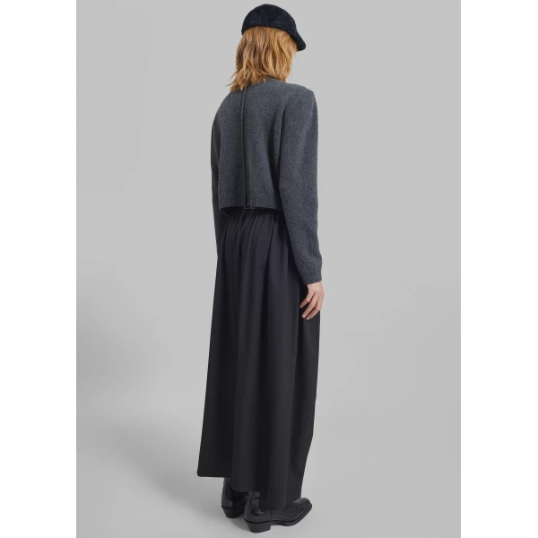 The Frankie Shop Claremont Cocoon Skirt – Black, view 6