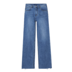 The Frankie Shop Cromer Jeans - Medium Wash - Oversized Minimalist Pants in Blue - Shop at Coveti
