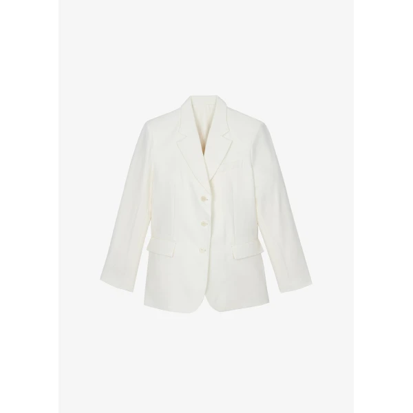 The Frankie Shop Halser Oversized Blazer – Ivory, view 6