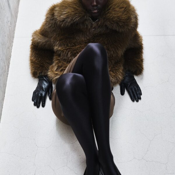 The Frankie Shop Hope Faux Fur Jacket - Moss Green - Oversized Minimalist Jackets in Green - Shop at Coveti