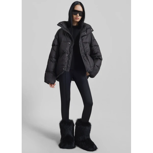 The Frankie Shop Moena Puffer Jacket & Accessories Set – Black, view 6