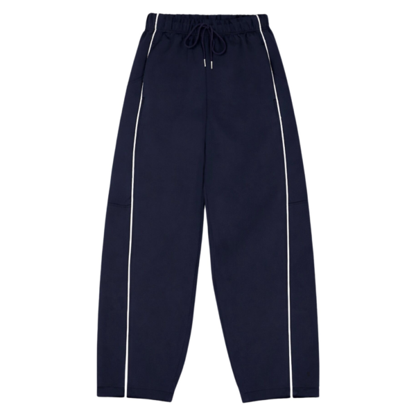 The Frankie Shop Nayen Track Pants - Navy - Oversized Minimalist Pants in Blue - Shop at Coveti