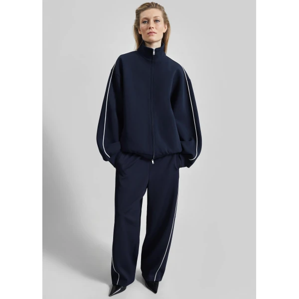 The Frankie Shop Nayen Zip-Up Jacket – Navy, view 5