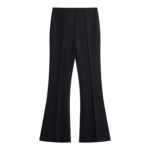 The Frankie Shop Nibelle Bootcut Pants - Black - Oversized Minimalist Pants in Black - Shop at Coveti