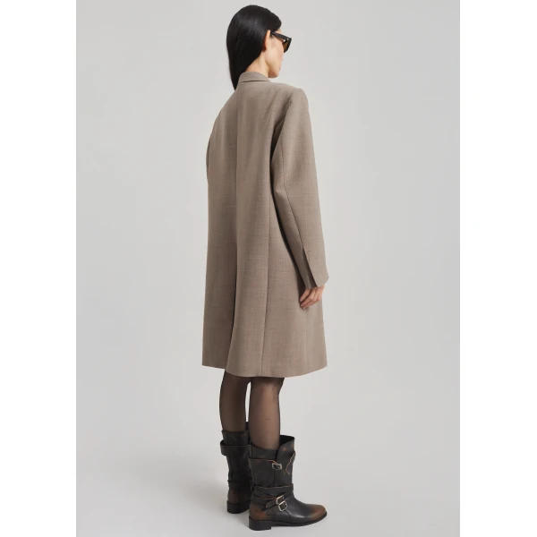 The Frankie Shop Orsta Wool Coat – Beige, view 6