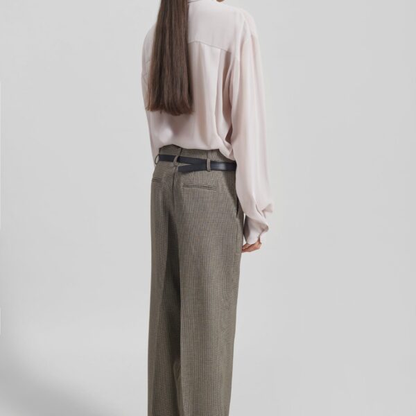 The Frankie Shop Peri Georgette Shirt - Faded Pink - Oversized Minimalist Tops in Pink - Shop at Coveti