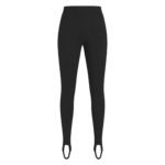 The Frankie Shop Piuma Knit Stirrup Leggings - Black - Oversized Minimalist Pants in Black - Shop at Coveti