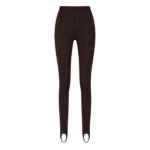 The Frankie Shop Piuma Knit Stirrup Leggings - Brown - Oversized Minimalist Pants in Brown - Shop at Coveti