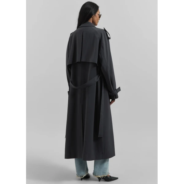The Frankie Shop Veyron Trench Coat – Storm Grey, view 6