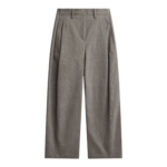 The Frankie Shop Vora Barrel-Leg Pants - Grey - Oversized Minimalist Pants in Grey - Shop at Coveti