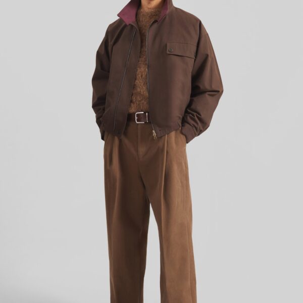 The Frankie Shop Willy Alpaca Knit Sweater - Dark Taupe - Oversized Minimalist Knitwear in Brown - Shop at Coveti