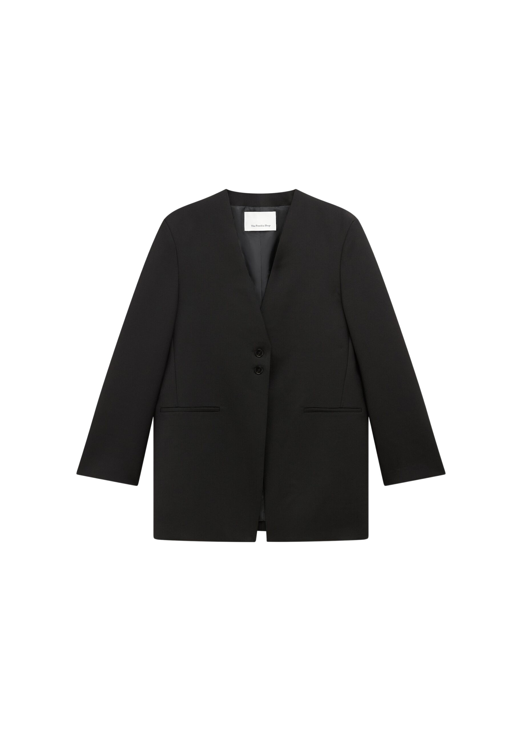 The-Frankie-Shop-Winsen-Collarless-Blazer-Black-coveti-scaled43702_nobg The Frankie Shop Winsen Collarless Blazer - Black - Oversized Minimalist Jackets in Black - Shop at Coveti