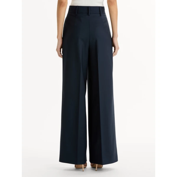 Oscar de la Renta Wide-Leg Wool-Blend Pant - Pants - American Luxury Evening Wear at Coveti