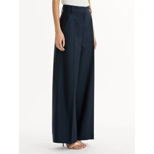 Oscar de la Renta Wide-Leg Wool-Blend Pant - Pants - American Luxury Evening Wear at Coveti