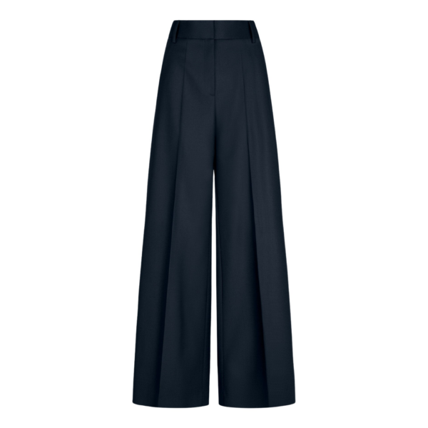 Oscar de la Renta Wide-Leg Wool-Blend Pant - Pants - American Luxury Evening Wear at Coveti