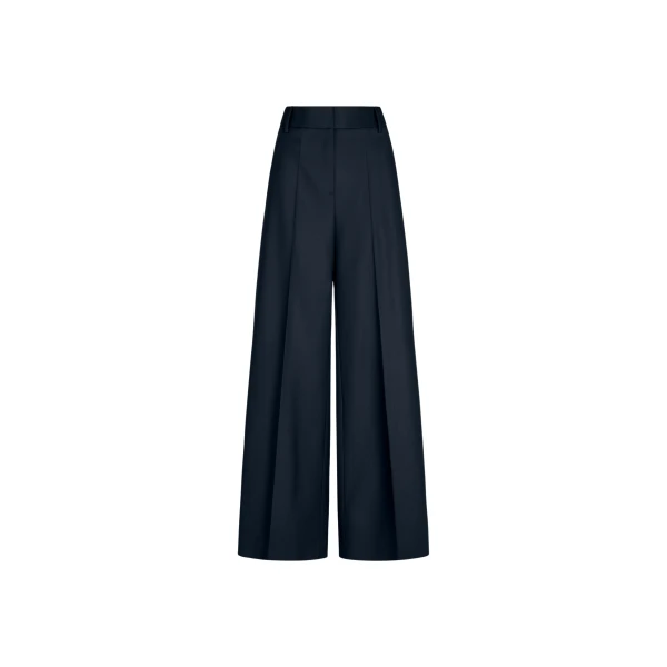 Oscar de la Renta Wide-Leg Wool-Blend Pant - Pants - American Luxury Evening Wear at Coveti