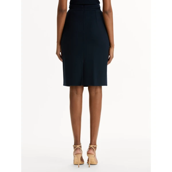 Oscar de la Renta Wool-Blend Pencil Skirt, view 2