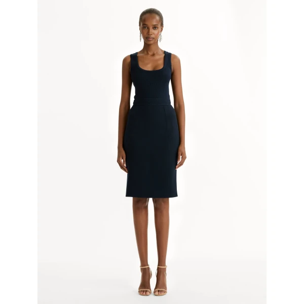 Oscar de la Renta Wool-Blend Pencil Skirt, view 3