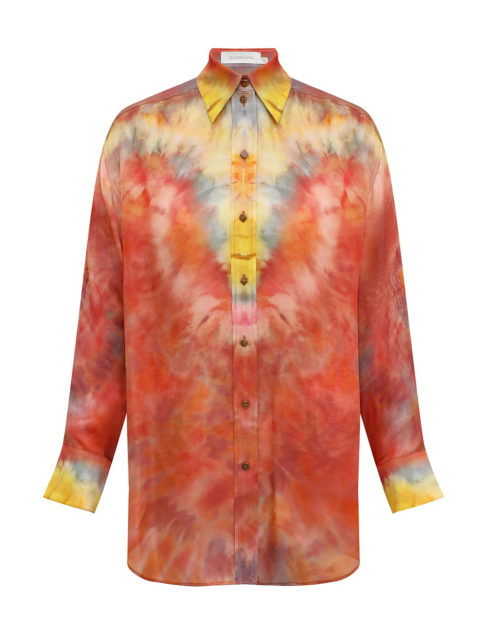 Zimmermann Alchemy Relaxed Satin Shirt | Ready to Wear Collection Coveti Elevate your elegance in this Zimmermann Tops available now at Coveti