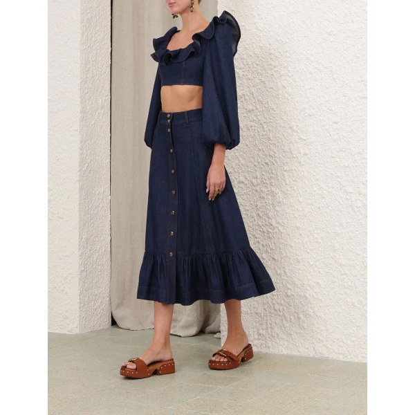 Elevate your elegance in this Zimmermann Skirts available now at Coveti