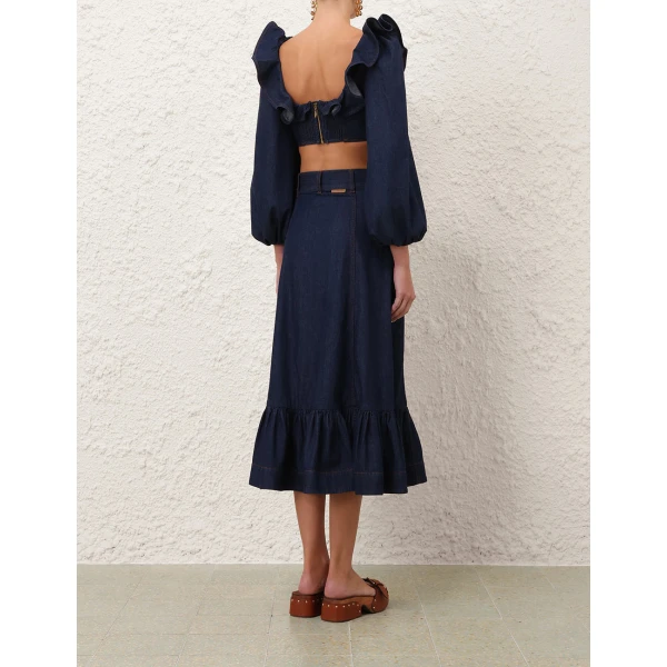 Elevate your elegance in this Zimmermann Skirts available now at Coveti